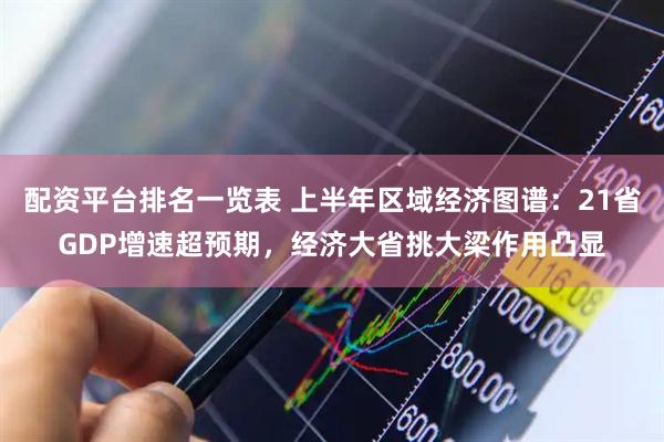配资平台排名一览表 上半年区域经济图谱：21省GDP增速超预期，经济大省挑大梁作用凸显