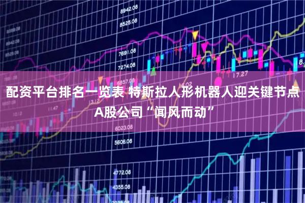 配资平台排名一览表 特斯拉人形机器人迎关键节点 A股公司“闻风而动”